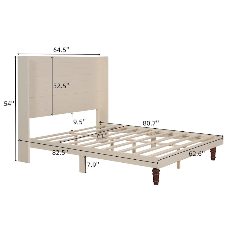 GDFStudio - Lit Ethan 54 avec tête de lit haute et soutien dorsal confortable