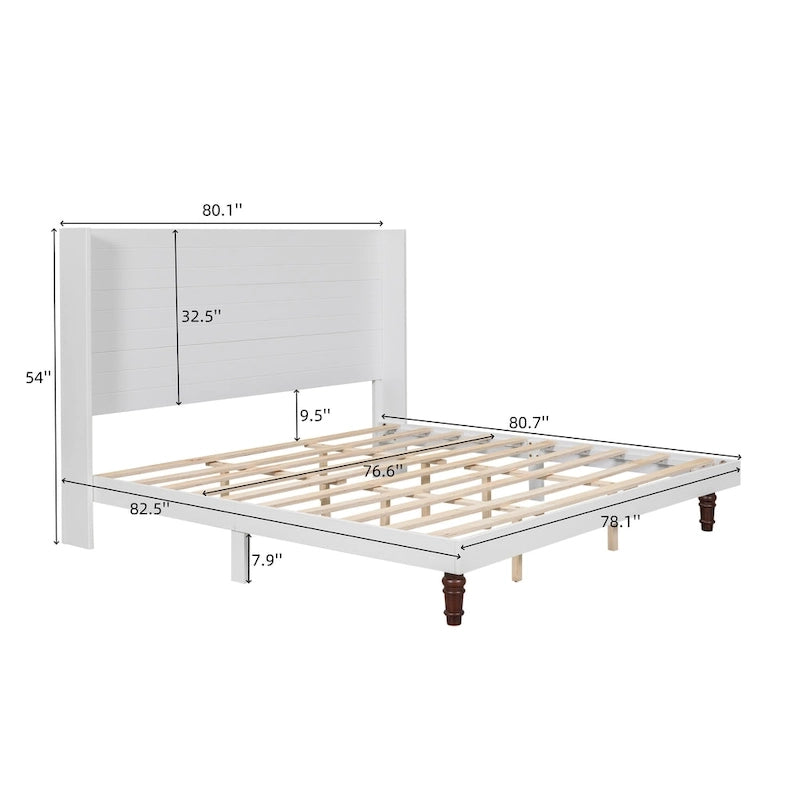 GDFStudio - Lit Ethan 54 avec tête de lit haute et soutien dorsal confortable