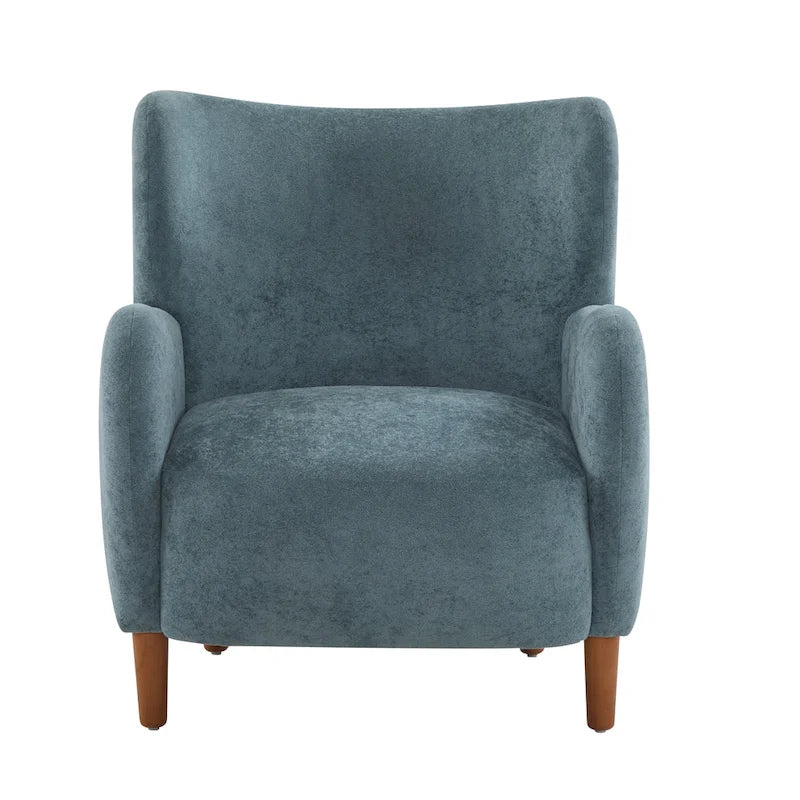 Christopher Knight Home - Fauteuil club à oreilles Parmelee, recouvert de velours moelleux et doté de pieds en bois massif