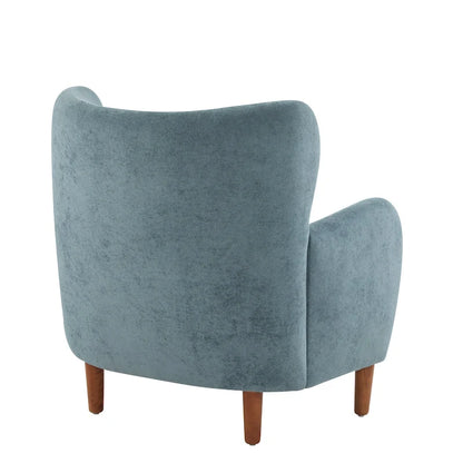 Christopher Knight Home - Fauteuil club à oreilles Parmelee, recouvert de velours moelleux et doté de pieds en bois massif