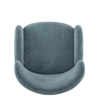 Christopher Knight Home - Fauteuil club à oreilles Parmelee, recouvert de velours moelleux et doté de pieds en bois massif