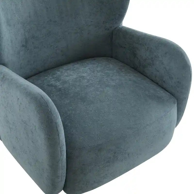 Christopher Knight Home - Fauteuil club à oreilles Parmelee, recouvert de velours moelleux et doté de pieds en bois massif