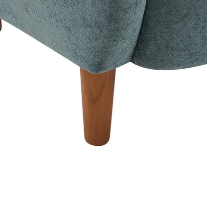 Christopher Knight Home - Fauteuil club à oreilles Parmelee, recouvert de velours moelleux et doté de pieds en bois massif