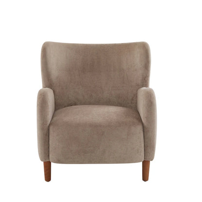 Christopher Knight Home - Fauteuil club à oreilles Parmelee, recouvert de velours moelleux et doté de pieds en bois massif