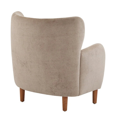 Christopher Knight Home - Fauteuil club à oreilles Parmelee, recouvert de velours moelleux et doté de pieds en bois massif
