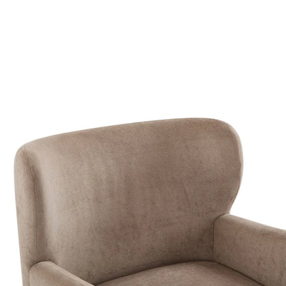 Christopher Knight Home - Fauteuil club à oreilles Parmelee, recouvert de velours moelleux et doté de pieds en bois massif