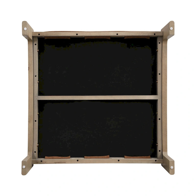 Christopher Knight Home - Pouf cocktail capitonné 34 pouces, table basse carrée en cuir avec structure en bois d'hévéa