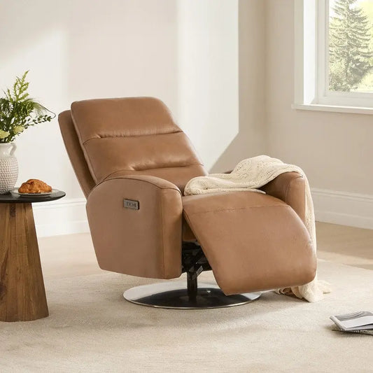 Mateo Dual Motor Power Swivel Recliner Lounge Chair