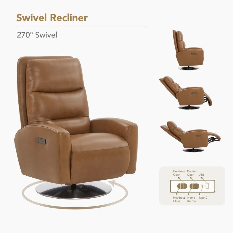 Fauteuil inclinable pivotant à double moteur Mateo