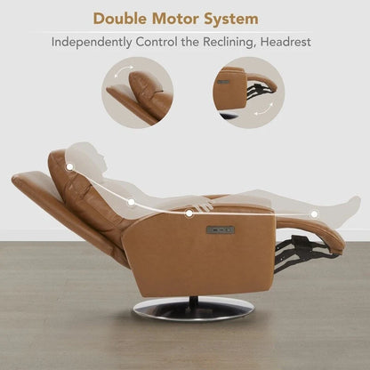 Fauteuil inclinable pivotant à double moteur Mateo