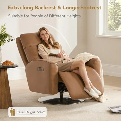 Fauteuil inclinable pivotant à double moteur Mateo