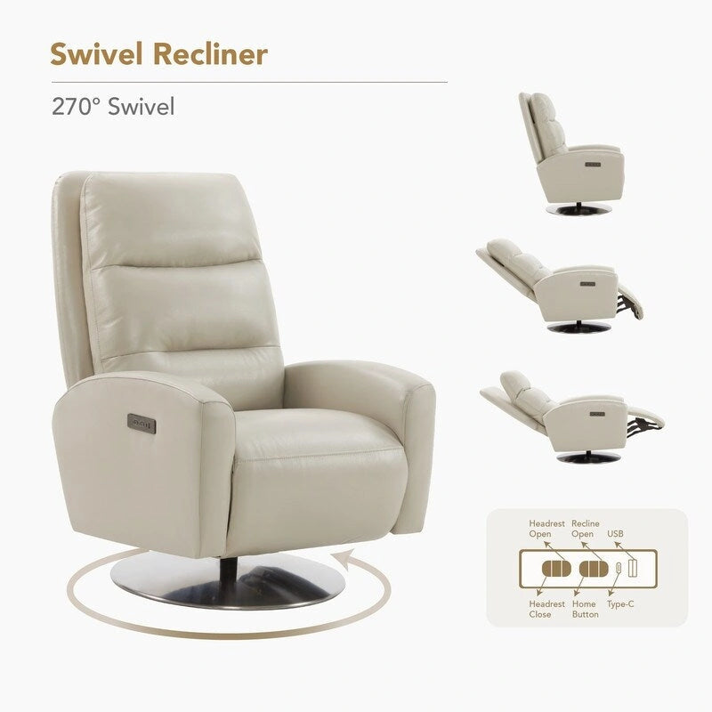 Fauteuil inclinable pivotant à double moteur Mateo