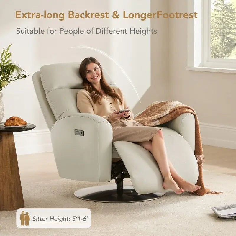 Fauteuil inclinable pivotant à double moteur Mateo