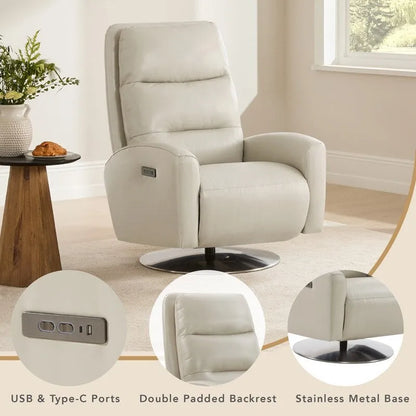 Fauteuil inclinable pivotant à double moteur Mateo