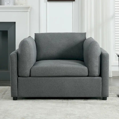 Fauteuil surdimensionné Roomfitters 50 avec repose-pieds, fauteuil d'appoint moderne, soutien lombaire, canapé de lecture pour chambre à coucher