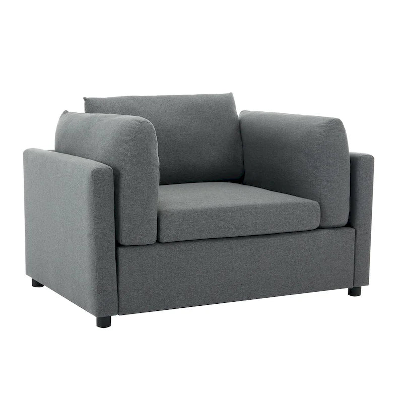 Fauteuil surdimensionné Roomfitters 50 avec repose-pieds, fauteuil d'appoint moderne, soutien lombaire, canapé de lecture pour chambre à coucher