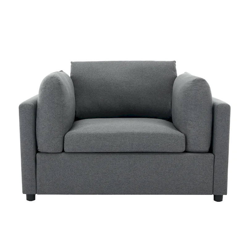 Fauteuil surdimensionné Roomfitters 50 avec repose-pieds, fauteuil d'appoint moderne, soutien lombaire, canapé de lecture pour chambre à coucher