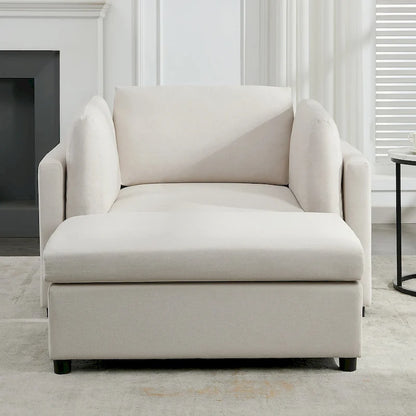 Fauteuil surdimensionné Roomfitters 50 avec repose-pieds, fauteuil d'appoint moderne, soutien lombaire, canapé de lecture pour chambre à coucher