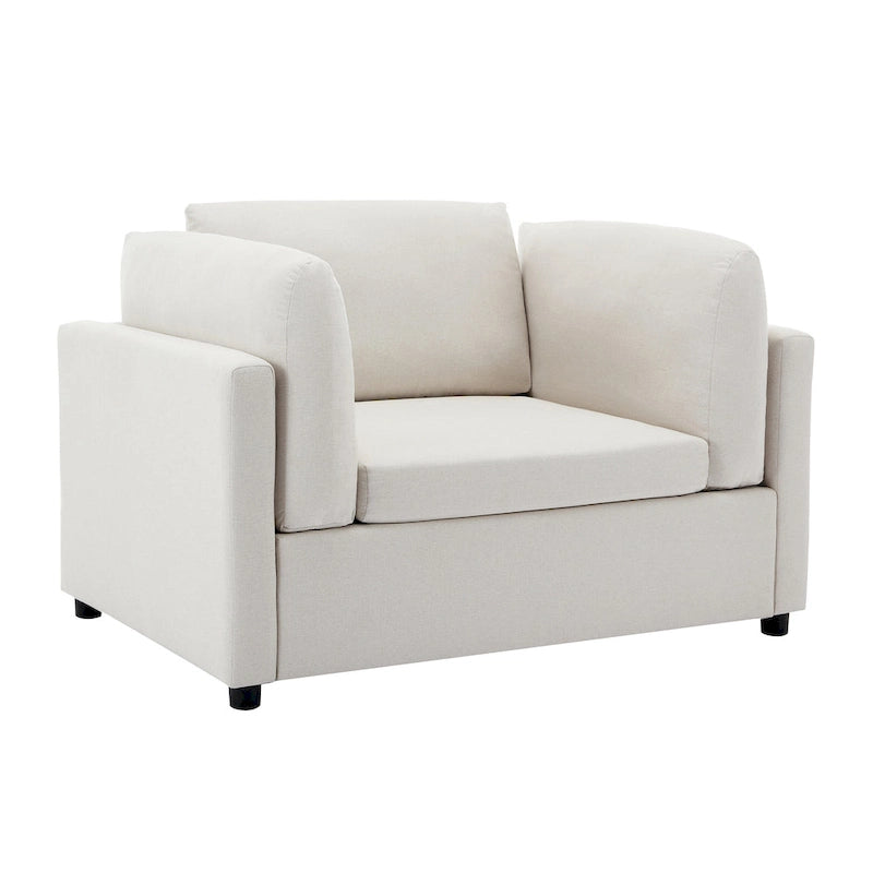 Fauteuil surdimensionné Roomfitters 50 avec repose-pieds, fauteuil d'appoint moderne, soutien lombaire, canapé de lecture pour chambre à coucher