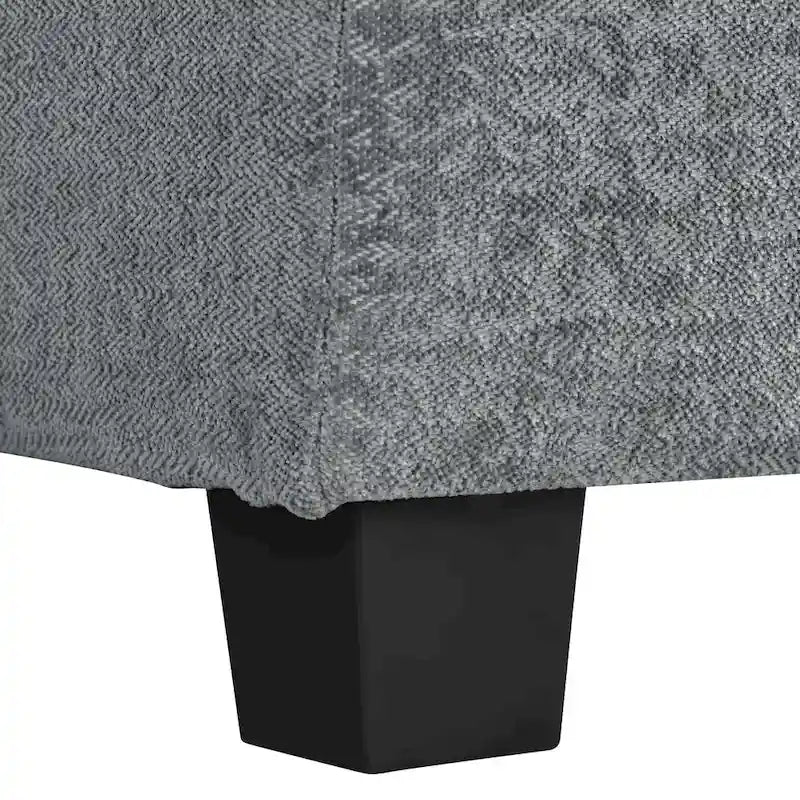 Canapé d'angle en chenille en forme de U Roomfitters avec coussins d'accoudoirs réglables, idéal pour les salons, les bureaux et les grands espaces.