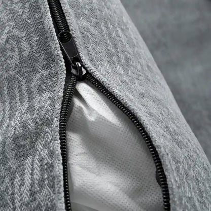 Canapé d'angle en chenille en forme de U Roomfitters avec coussins d'accoudoirs réglables, idéal pour les salons, les bureaux et les grands espaces.