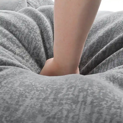 Canapé d'angle en chenille en forme de U Roomfitters avec coussins d'accoudoirs réglables, idéal pour les salons, les bureaux et les grands espaces.