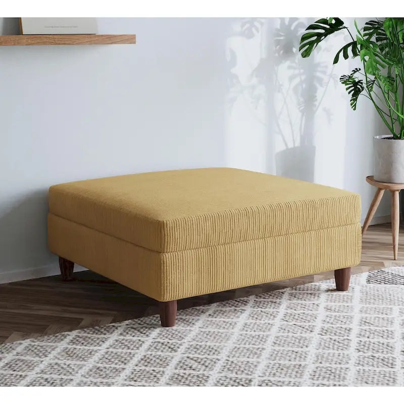 Pouf surdimensionné de 40 pouces en velours côtelé.