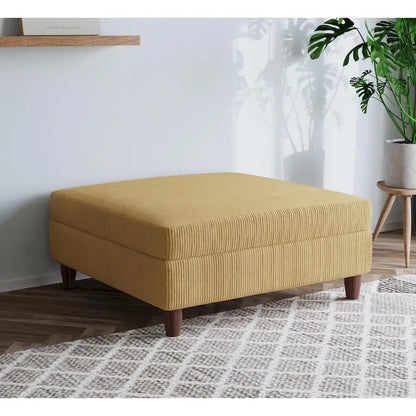 Pouf surdimensionné de 40 pouces en velours côtelé.
