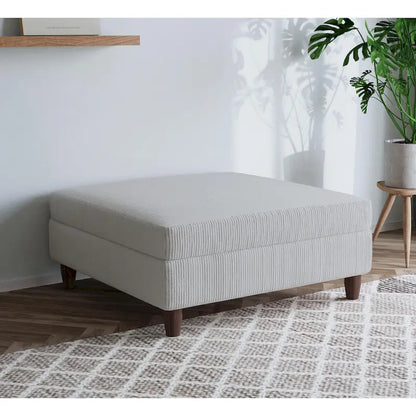 Pouf surdimensionné de 40 pouces en velours côtelé.
