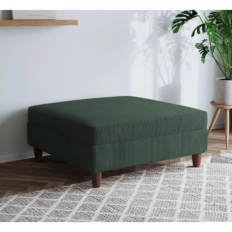 Pouf surdimensionné de 40 pouces en velours côtelé.