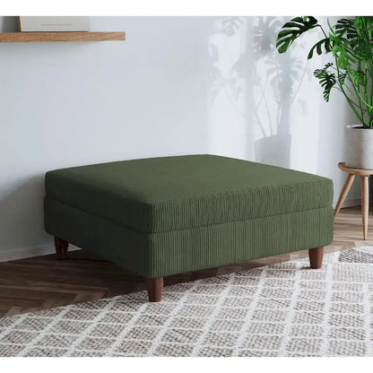 Pouf surdimensionné de 40 pouces en velours côtelé.