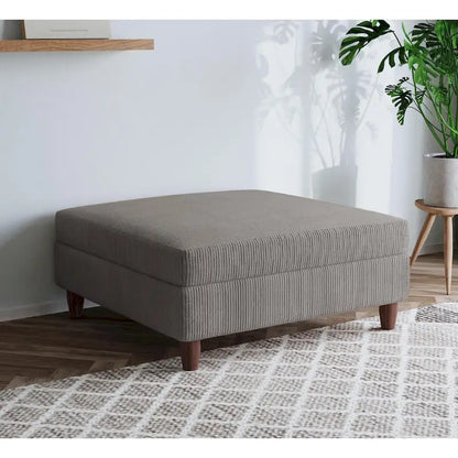 Pouf surdimensionné de 40 pouces en velours côtelé.