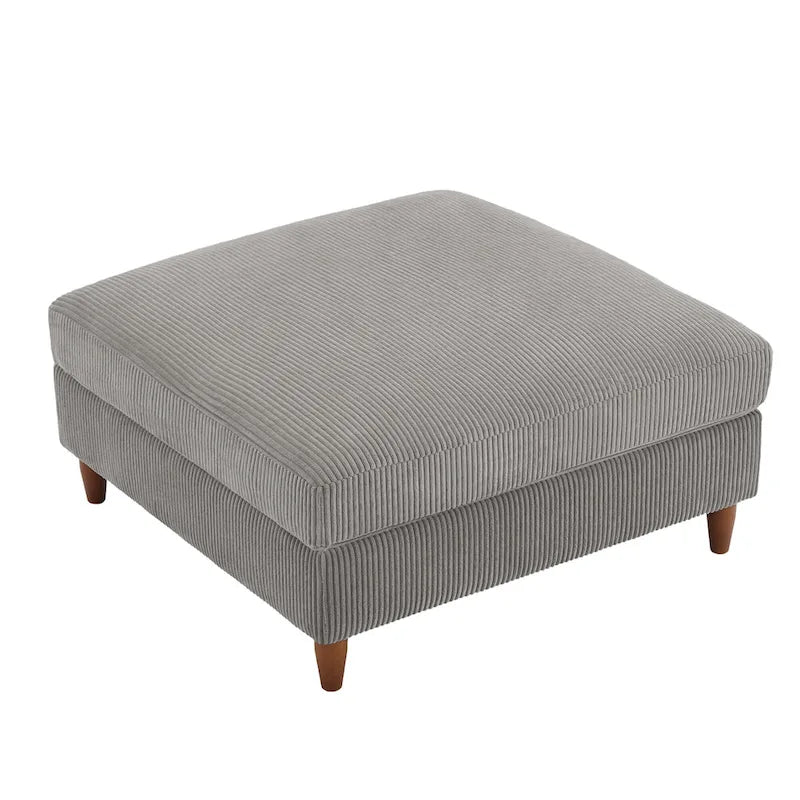Pouf surdimensionné de 40 pouces en velours côtelé.