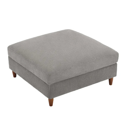 Pouf surdimensionné de 40 pouces en velours côtelé.