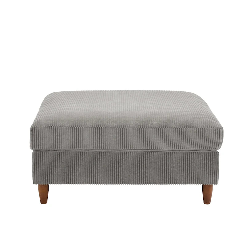 Pouf surdimensionné de 40 pouces en velours côtelé.