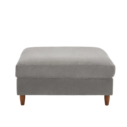 Pouf surdimensionné de 40 pouces en velours côtelé.
