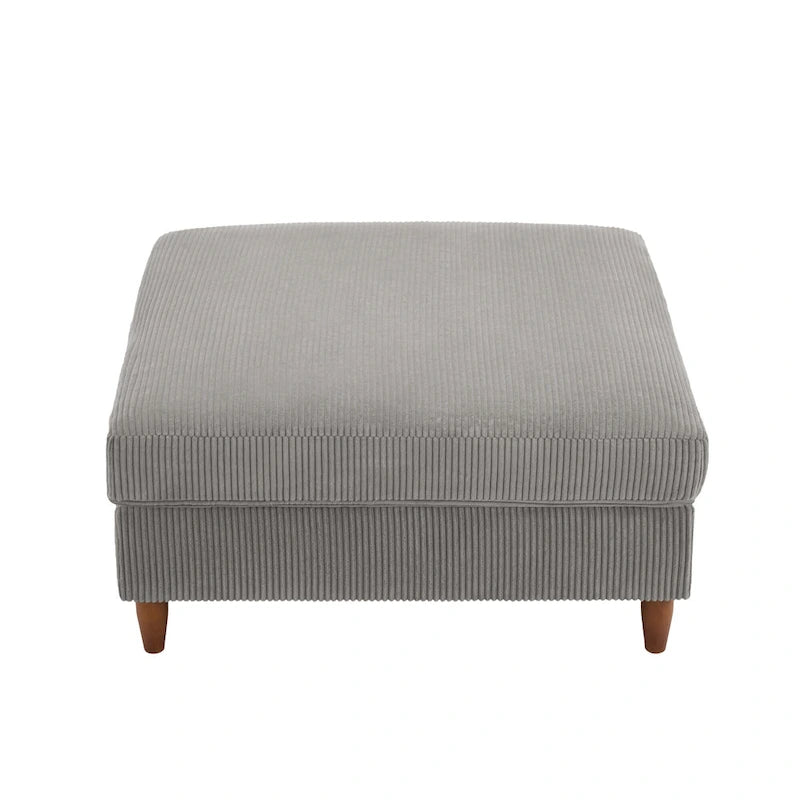 Pouf surdimensionné de 40 pouces en velours côtelé.