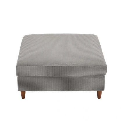 Pouf surdimensionné de 40 pouces en velours côtelé.