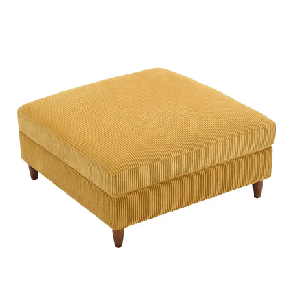 Pouf surdimensionné de 40 pouces en velours côtelé.