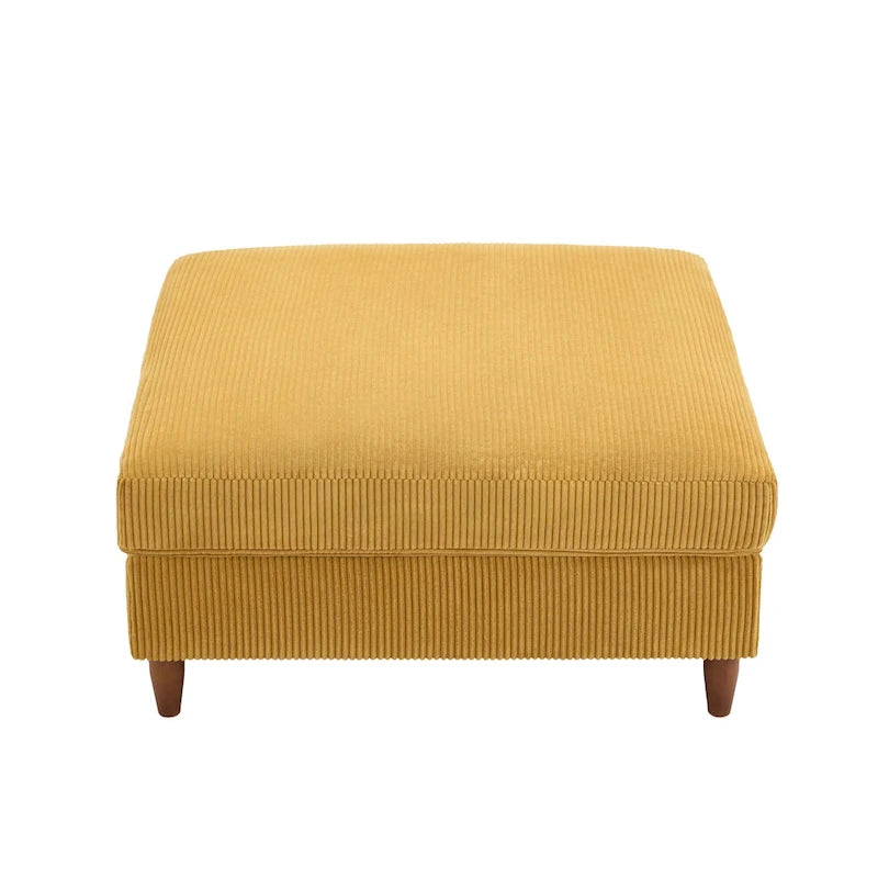 Pouf surdimensionné de 40 pouces en velours côtelé.