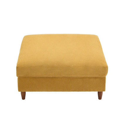 Pouf surdimensionné de 40 pouces en velours côtelé.