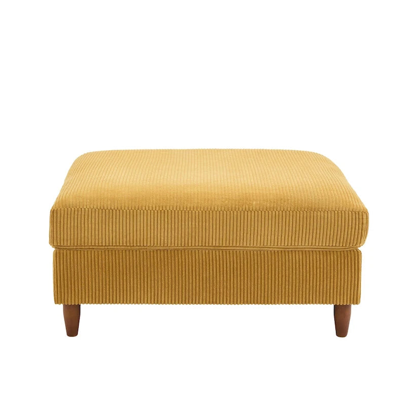 Pouf surdimensionné de 40 pouces en velours côtelé.