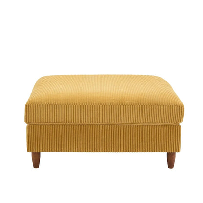 Pouf surdimensionné de 40 pouces en velours côtelé.