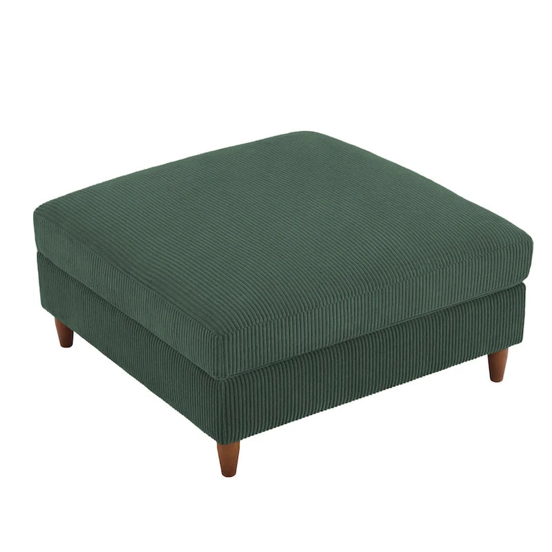 Pouf surdimensionné de 40 pouces en velours côtelé.