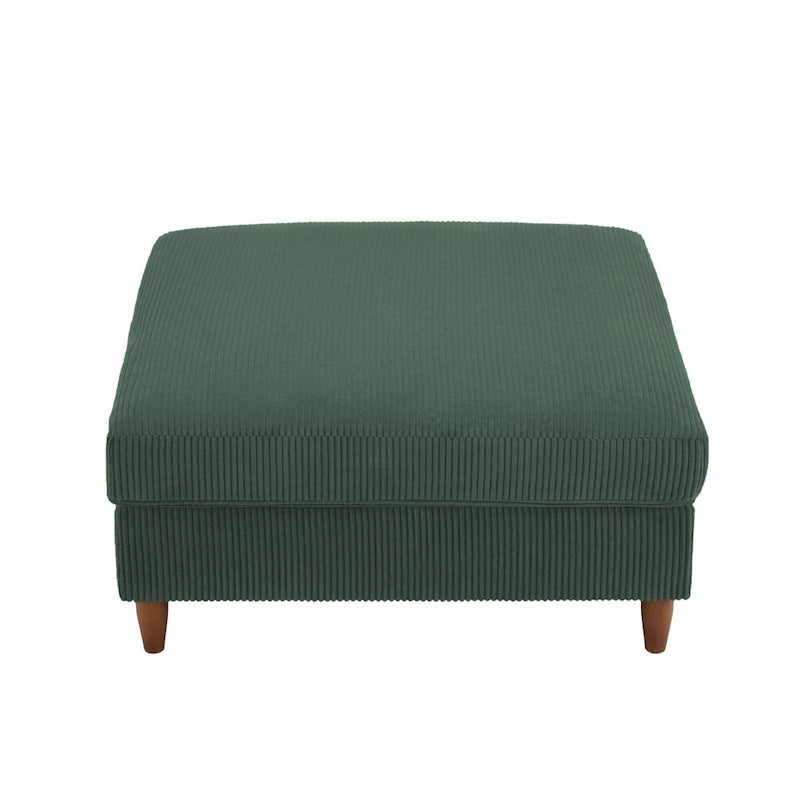 Pouf surdimensionné de 40 pouces en velours côtelé.