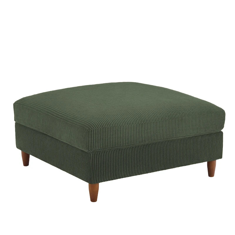 Pouf surdimensionné de 40 pouces en velours côtelé.