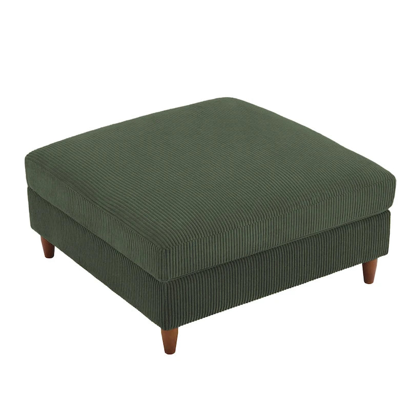 Pouf surdimensionné de 40 pouces en velours côtelé.
