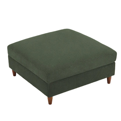 Pouf surdimensionné de 40 pouces en velours côtelé.