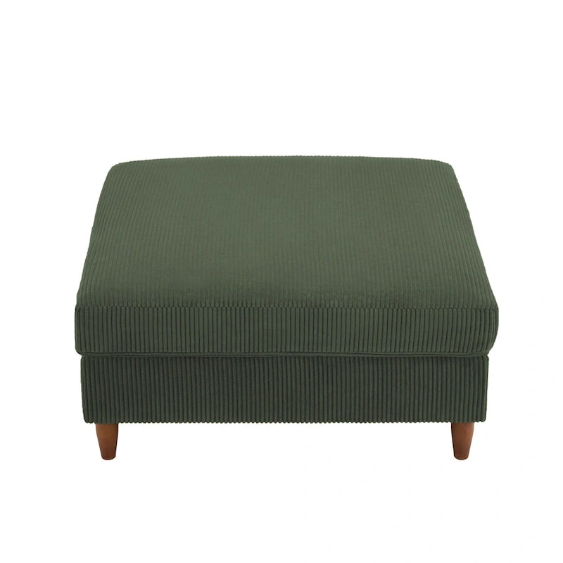 Pouf surdimensionné de 40 pouces en velours côtelé.