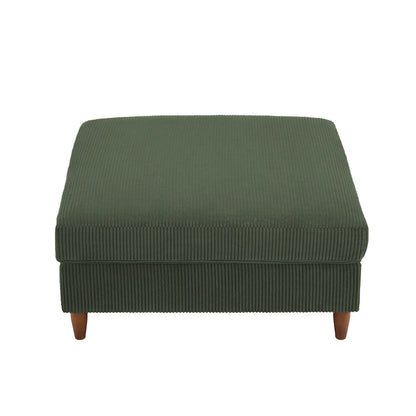 Pouf surdimensionné de 40 pouces en velours côtelé.